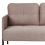 Beliani Sofa 2 Seater LAHTI Fabric Light Brown 4