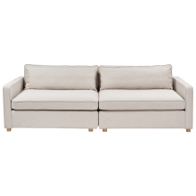 Sofa 3 Seater VINSTRA Fabric Beige