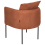 Beliani Armchair MALMOS Fabric Golden Brown 5
