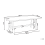 Beliani Garden Dining Table TONNARE 200 cm 100 cm Concrete Grey 3