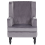 Beliani Armchair SANDSET Velvet Grey 5
