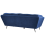 Beliani Sofa 3 Seater LENVIK Velvet Navy Blue 5