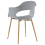 Beliani Set of 2 Dining Chairs UTICA Light Grey 2