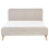 Beliani Bed Fabric RENNES 160 x 200 cm (EU King Size) Light Beige 4