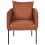 Beliani Armchair MALMOS Fabric Golden Brown 4