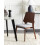 Beliani Set of 2 Dining Chairs ABEE Brown/ Grey 2