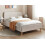 Beliani Bed Fabric RENNES 160 x 200 cm (EU King Size) Light Beige 2