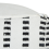 Beliani Pouffe GAJAN Fabric White 6