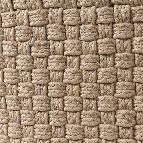 Beliani Pouffe MITHI Beige 2