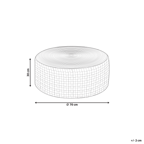 Beliani Pouffe MITHI Light Beige 2