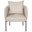 Beliani Armchair MALMOS Fabric Light Beige 5