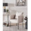 Beliani Armchair MALMOS Fabric Light Beige 2