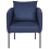 Beliani Armchair MALMOS Fabric Dark Blue 4