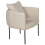 Beliani Armchair MALMOS Fabric Light Beige 4