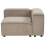 Beliani Corner Seat ARDAL Left Hand Light Brown Corduroy 4