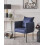 Beliani Armchair MALMOS Fabric Dark Blue 3
