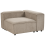 Beliani Corner Seat ARDAL Left Hand Light Brown Corduroy 5