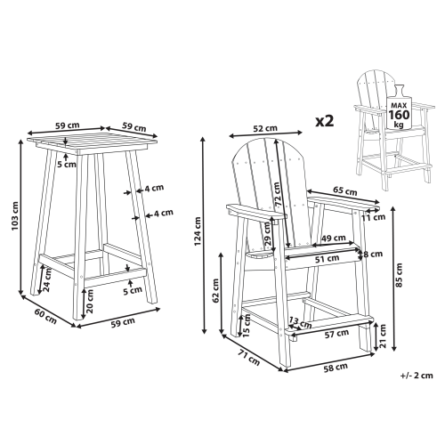 Beliani ADIRONDACK 2