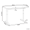 Beliani Electric Adjustable Standing Desk DESTINAS 120 cm 72 cm Black/ White 3