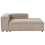 Beliani Left-Hand Chaise Longue ARDAL Corduroy Light Brown 4