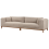 Beliani Sofa 4 Seater VENG Fabric Taupe 4
