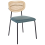 Beliani Set of 2 Dining Chairs MAYETTA Metal Teal 4