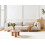 Beliani Sofa 4 Seater VENG Fabric Light Beige 2