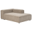 Beliani Left-Hand Chaise Longue ARDAL Corduroy Light Brown 5
