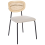 Beliani Set of 2 Dining Chairs MAYETTA Metal Light Beige 4