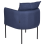 Beliani Armchair MALMOS Fabric Dark Blue 5