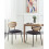 Beliani Set of 2 Dining Chairs MAYETTA Metal Black 2