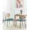 Beliani Set of 2 Dining Chairs MAYETTA Metal Teal 2
