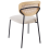 Beliani Set of 2 Dining Chairs MAYETTA Metal Light Beige 6
