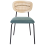 Beliani Set of 2 Dining Chairs MAYETTA Metal Teal 5
