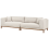 Beliani Sofa 4 Seater VENG Fabric Light Beige 5