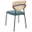 Beliani Set of 2 Dining Chairs MAYETTA Metal Teal 6