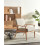 Beliani Armchair ESRUM Fabric Light Brown/ Grey 2