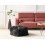 Beliani Pouffe CONROE Faux Fur Black 2