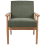 Beliani Armchair ESRUM Fabric Light Brown/ Green 6