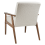 Beliani Armchair ESRUM Boucle Dark Brown/ White 6