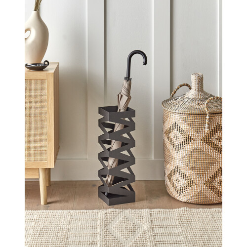 Beliani Umbrella Stand SAMBIN Metal Black 1