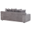 Beliani Sofa 3 Seater VISKAN Corduroy Dark Grey 6