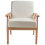 Beliani Armchair ESRUM Boucle Light Brown/ White 5