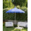 Beliani Market Parasol 245 cm MINOA Blue 2