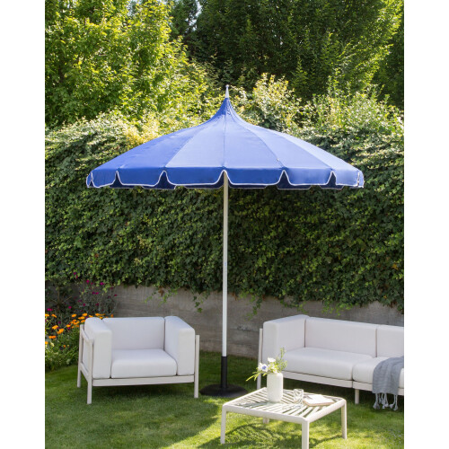 Beliani Market Parasol 245 cm MINOA Blue 1