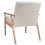 Beliani Armchair ESRUM Boucle Light Brown/ White 6