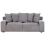 Beliani Sofa 3 Seater VISKAN Corduroy Dark Grey 4