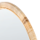 Beliani Wall Mirror ANLEZY 80 cm 80 cm Rattan Natural 8