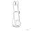 Beliani Standing Mirror BRUSSEY 170 cm Rattan Natural 3
