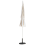 Beliani Market Parasol 245 cm MINOA White/ Beige 5